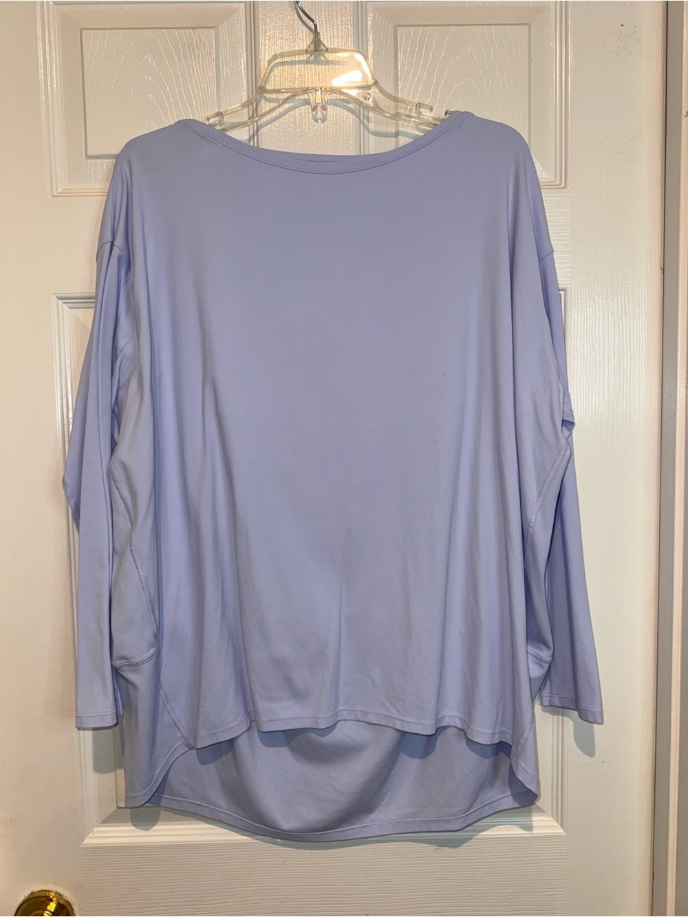 Lululemon Back In Action Oversized Lavender Top.  Size 14